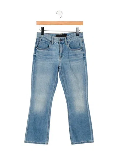 Pre-owned Alexander Wang Mid-rise Straight Leg Jeans In Blue