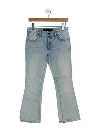 Pre-owned Alexander Wang Mid-rise Straight Leg Jeans In Blue