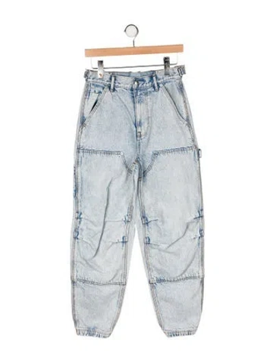 Pre-owned Alexander Wang Mid-rise Straight Leg Jeans In Blue