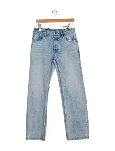 Pre-owned Alexander Wang Mid-rise Straight Leg Jeans In Blue