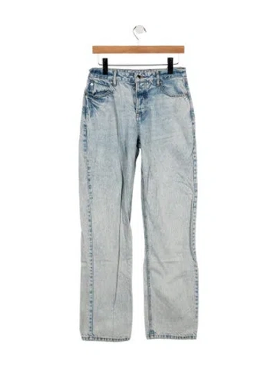 Pre-owned Alexander Wang Mid-rise Straight Leg Jeans In Blue