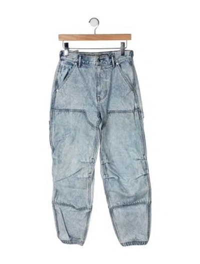 Pre-owned Alexander Wang Mid-rise Straight Leg Jeans In Blue