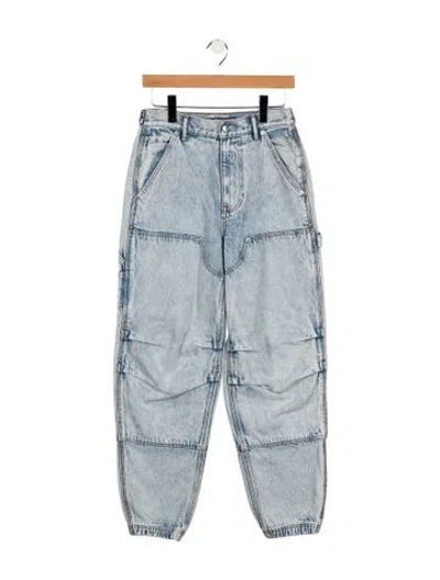 Pre-owned Alexander Wang Mid-rise Straight Leg Jeans In Blue