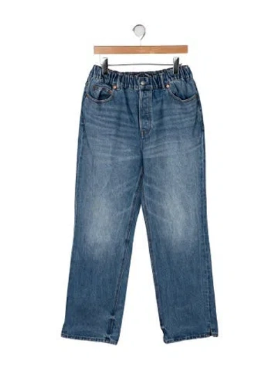 Pre-owned Alexander Wang Mid-rise Straight Leg Jeans In Blue