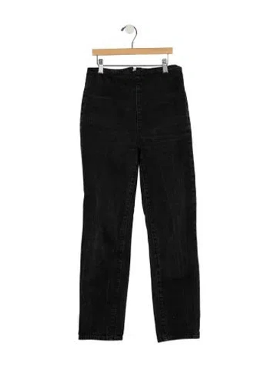 Pre-owned Alexander Wang Mid-rise Straight Leg Jeans In Blue