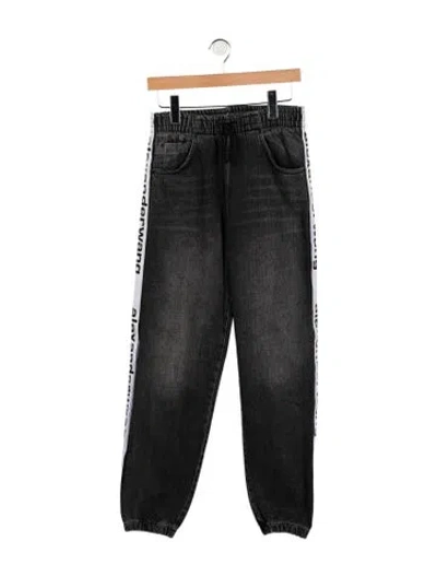Pre-owned Alexander Wang Mid-rise Straight Leg Jeans In Blue