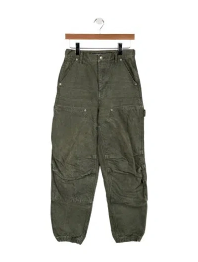 Pre-owned Alexander Wang Mid-rise Straight Leg Jeans In Green