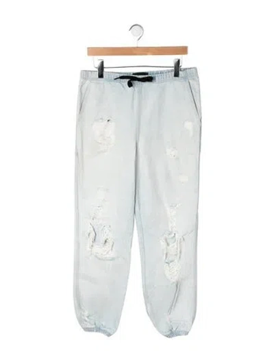 Pre-owned Alexander Wang Mid-rise Straight Leg Jeans In Green