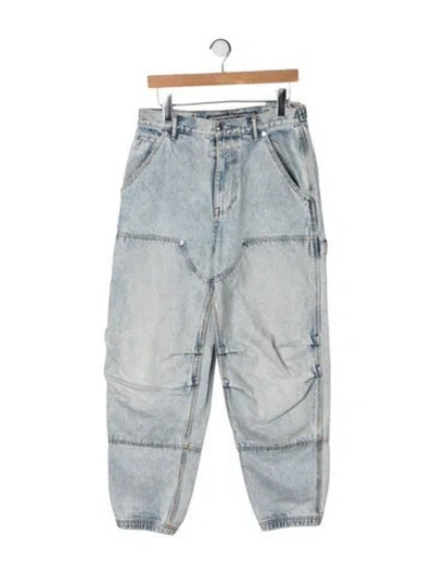 Pre-owned Alexander Wang Mid-rise Straight Leg Jeans In Green