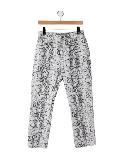 Pre-owned Alexander Wang Mid-rise Straight Leg Jeans In Grey