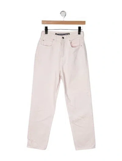 Pre-owned Alexander Wang Mid-rise Straight Leg Jeans In Neutrals