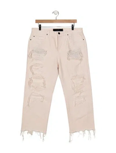 Pre-owned Alexander Wang Mid-rise Straight Leg Jeans In Pink