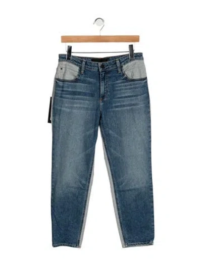 Pre-owned Alexander Wang Mid-rise Straight Leg Jeans W/ Tags In Blue