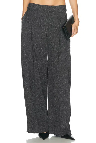 Alexander Wang Mid-rise Tailored Pant In Gray