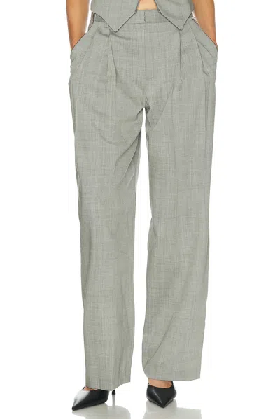 Alexander Wang Mid-rise Tailored Pant With Side Zippers In Gray