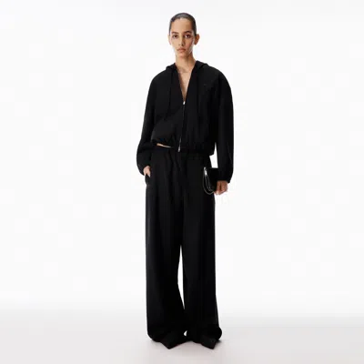 Alexander Wang Mid-rise Track Pant In Black