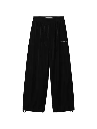 Alexander Wang Mid-rise Track Pant In Black