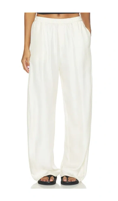 Alexander Wang Mid-rise Track Pant In Ivory