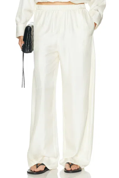 Alexander Wang Mid-rise Track Pant In Ivory