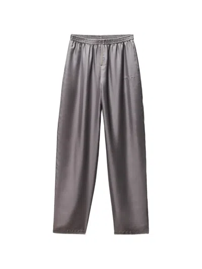 Alexander Wang Mid-rise Track-pants In Gray
