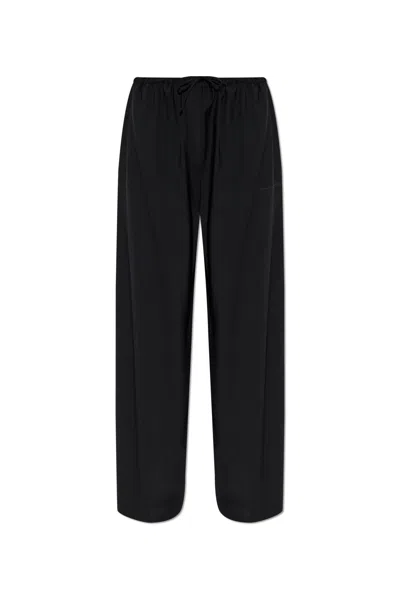 Alexander Wang Mid-rise Trackpants W/elasticated Waistband In Black