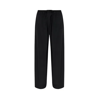 Pre-owned Alexander Wang Mid-rise Trackpants With Elasticated Waistband 'black' | Women's Size Xs