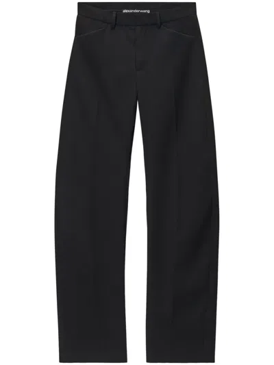 Alexander Wang Mid-rise Trousers In Black
