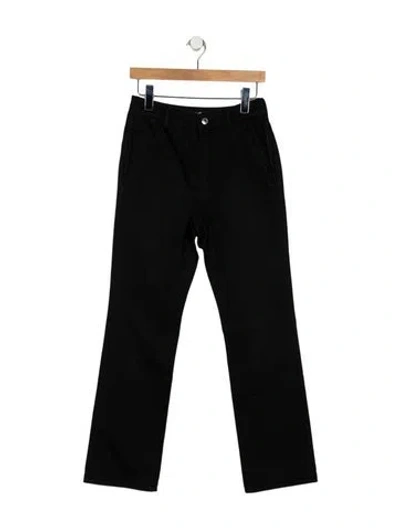 Pre-owned Alexander Wang Mid-rise Wide Leg Jeans In Black