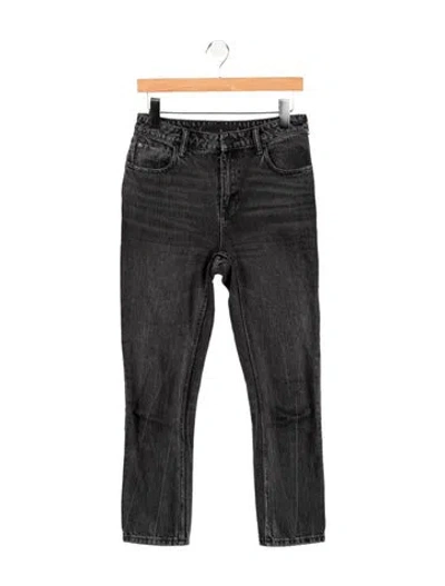 Pre-owned Alexander Wang Mid-rise Wide Leg Jeans In Multi