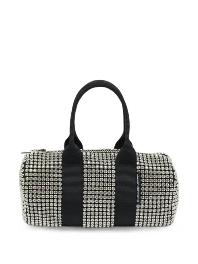 Pre-owned Alexander Wang Mini Cruiser Crystal-embellished Tote Bag In Black
