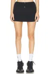 Alexander Wang Mini Deconstructed Polo Skort In Black