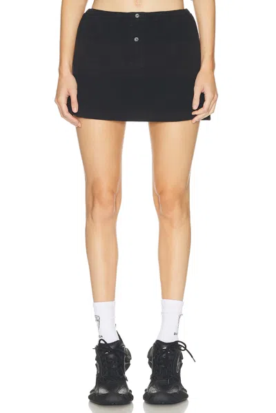 Alexander Wang Mini Deconstructed Polo Skort In Black