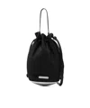 Alexander Wang Mini Dome Nylon Twill Bucket Bag In Black