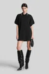 Alexander Wang Mini Dress In Black Cotton In Black