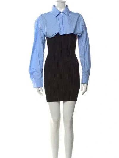 Pre-owned Alexander Wang Mini Dress In Blue