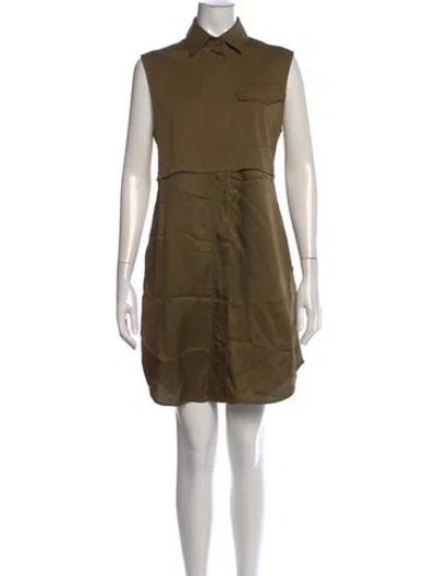 Pre-owned Alexander Wang Mini Dress In Green