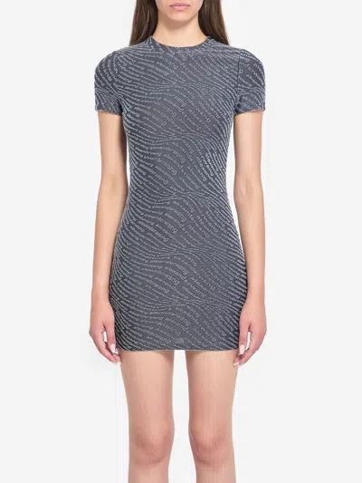 Alexander Wang Mini Dress In Graphite