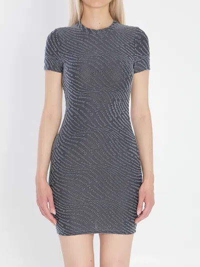 Alexander Wang Mini Dress In Graphite In Gray