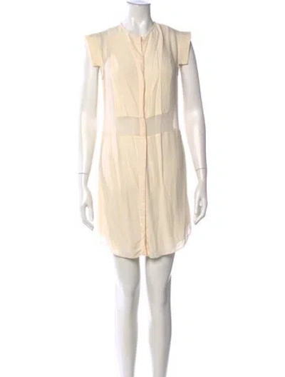 Pre-owned Alexander Wang Mini Dress In Neutrals