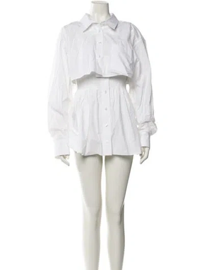 Pre-owned Alexander Wang Mini Dress In White