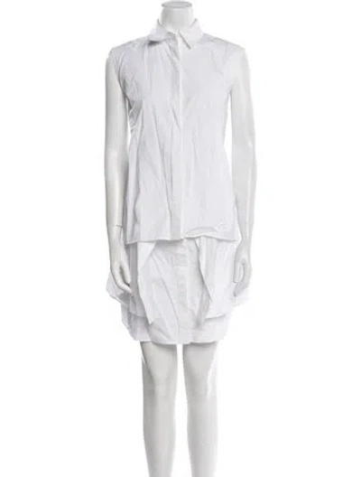 Pre-owned Alexander Wang Mini Dress In White
