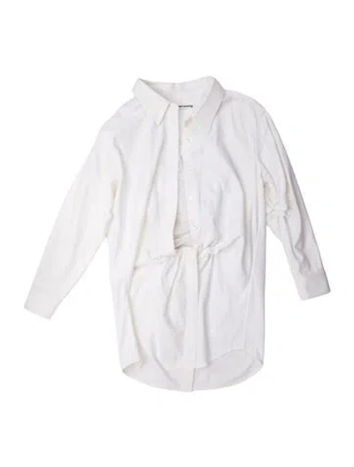 Pre-owned Alexander Wang Mini Dress In White