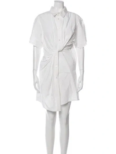Pre-owned Alexander Wang Mini Dress In White