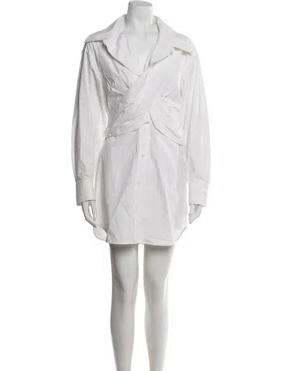 Pre-owned Alexander Wang Mini Dress In White