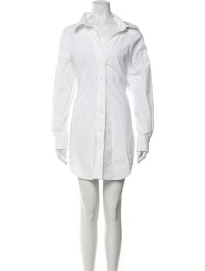 Pre-owned Alexander Wang Mini Dress In White