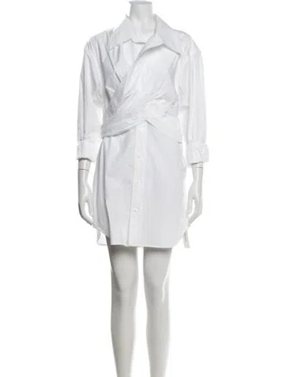 Pre-owned Alexander Wang Mini Dress In White