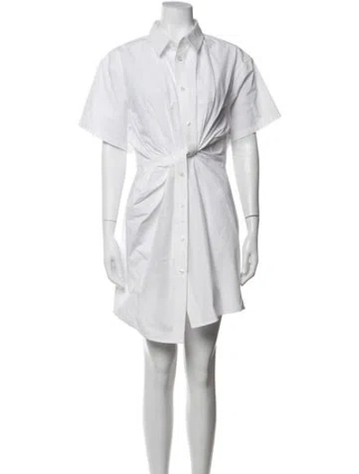 Pre-owned Alexander Wang Mini Dress In White