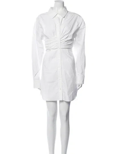 Pre-owned Alexander Wang Mini Dress In White
