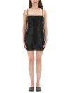 Alexander Wang Mini Dress With Crystal Accents And Spaghetti Straps