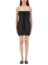 Alexander Wang Mini Dress With Crystal Accents And Spaghetti Straps